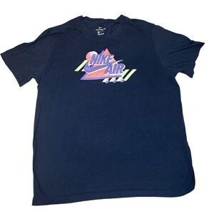 Nike Air Men's Retro Graphic Short Sleeve Tee - Navy Size L
